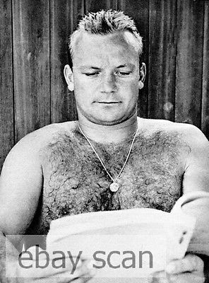 ALDO RAY HUNK ACTOR HAIRY BARECHESTED BEEFCAKE8x10 PHOTO 5: アルド・レイかたまり俳優が、毛のようなBARECHESTEDムキムキマン8x10写真5です - 151260021960